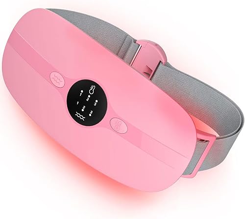 Almohadilla térmica inalámbrica portátil, almohadillas térmicas con 3 niveles de calor y 3 modos de masaje, almohadilla térmica de calentamiento