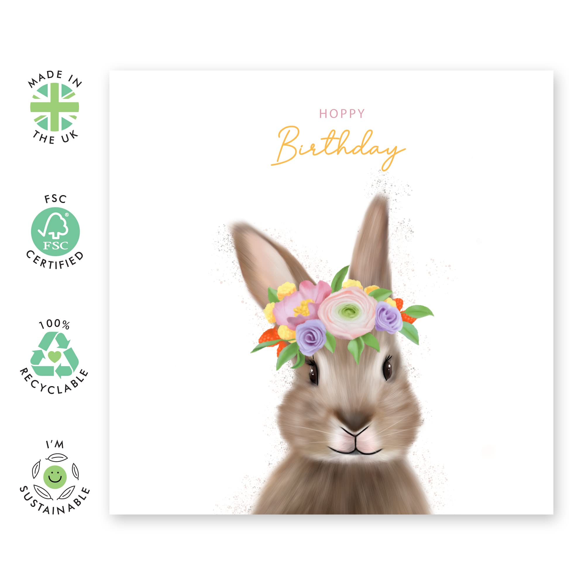 Tarjeta Birthday Conejo Tarjeta Cumpleaños Hija 'Hoppy Birthday' | Tarjeta  Conejo Divertida Para Nieta O Sobrina Tarjetas Divertidas, image size:2000x2000