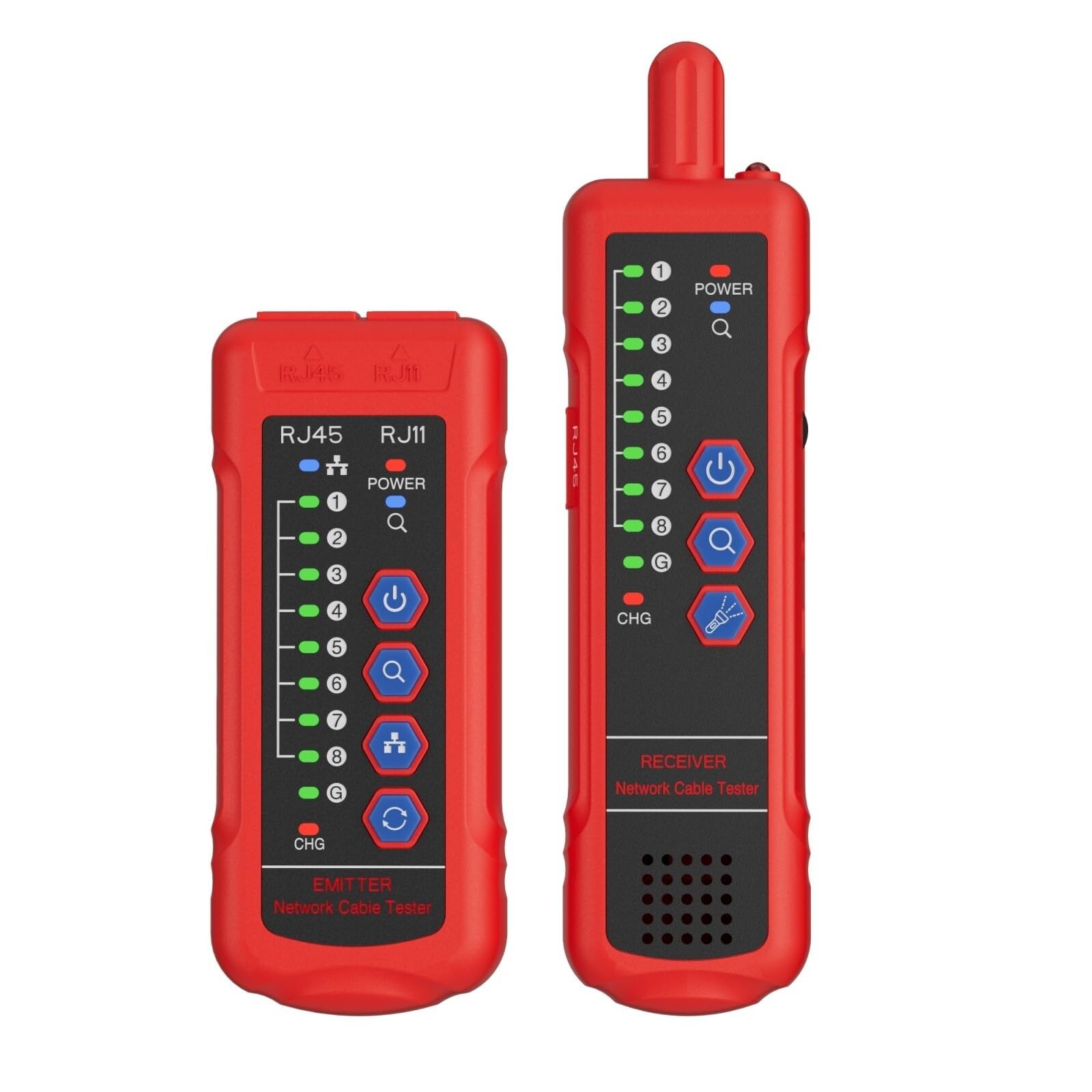 Cable Tracker, Digital Network Cable Tester RJ11 RJ45 Cat5 Cat6 Telephone Wire Tracker LAN Testers Line Finder