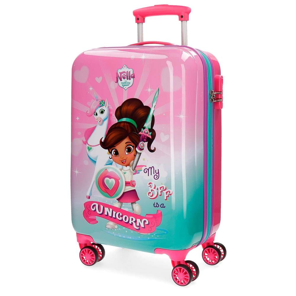 Buy Nella Pink Cabin Suitcase 37 x 55 x 20 cm Rigid ABS Combination