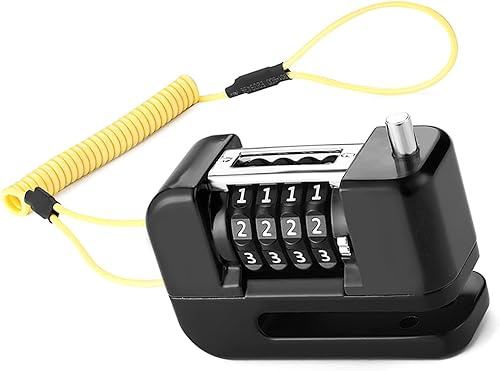 Miniatura 8 de Bicycles Disc Brake Antitheft Portable High Security Bicycles Locks 4-Digit Combination Light Weight Outdoor Cycling Disc