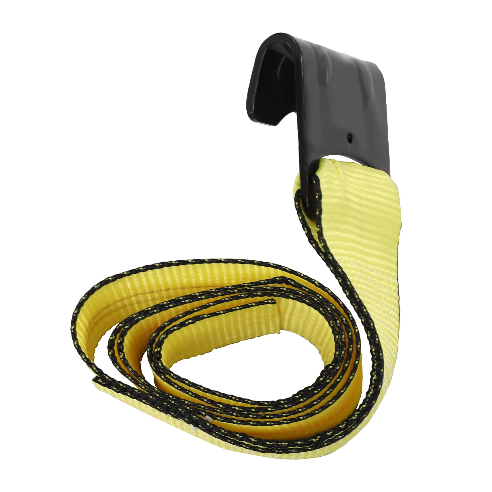 10-teilige Spanngurte mit Bruchkraft 7983.23kg Belastbarkeit 3991.61kg & Hebelastkapazität 453.6kg,Ratschengurte Zurrgurte aus Polyester mit Flachhaken für LKW-Anhänger Bootstransport (10cmx1.5m,Gelb)