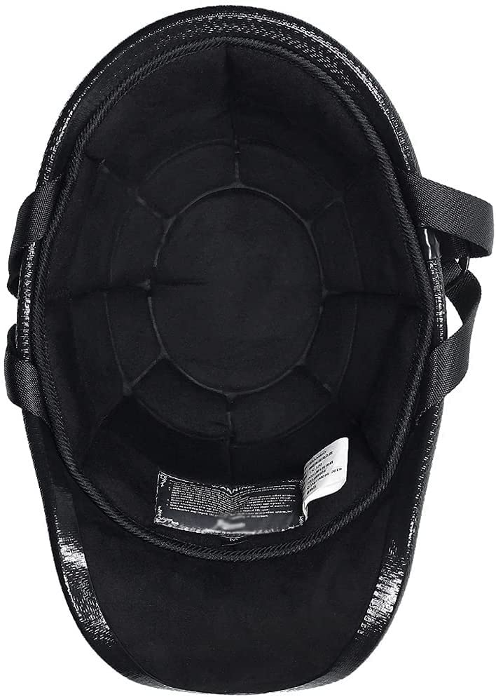 Motorhelm jethelm, Bluetooth-helm voor mannen vrouwen, Duitse stijl lederen vintage open motorhelm halfhelm met afneembare bril ECE-gecertificeerde retro jetstijl halfhelm C,XXL