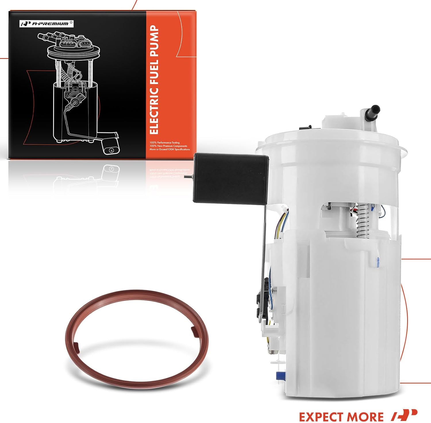 A-Premium Electric Fuel Pump Module Assembly with Pressure Sensor Compatible with Chevrolet Aveo 2004-2005 & Pontiac Wave 2005, l4 1.6L, Gas