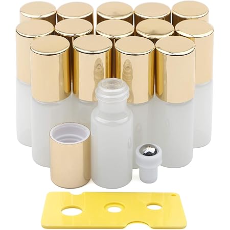 Essential Oil Roller Bottles, Black 5ml Leakproof Rollers – Thick Black ...