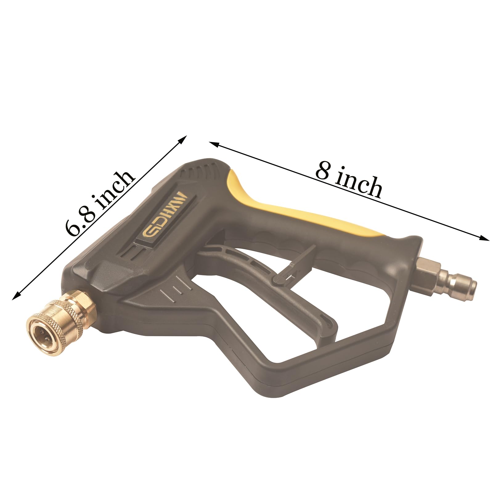GDHXW Kurze Hochdruckreiniger-Pistole Mit Drehgelenk – 5 Düsen – 5000 PSI – Ergonomisch