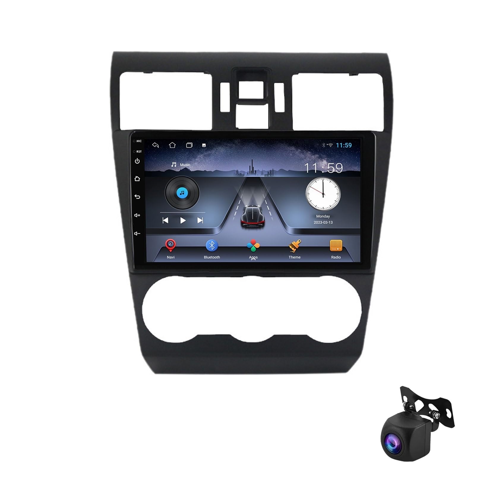 GPS Android 13 pour Subaru Forester 13-14 avec écran tactile IPS 9 pouces - 8