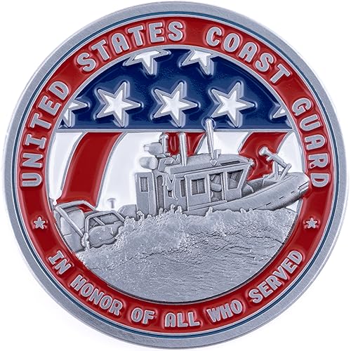2023 Coast Guard Birthday Ball Challenge Coin! Designed for Military Veterans - Officially Licensed Product Coast Guard Coin! - Thumbnail 2