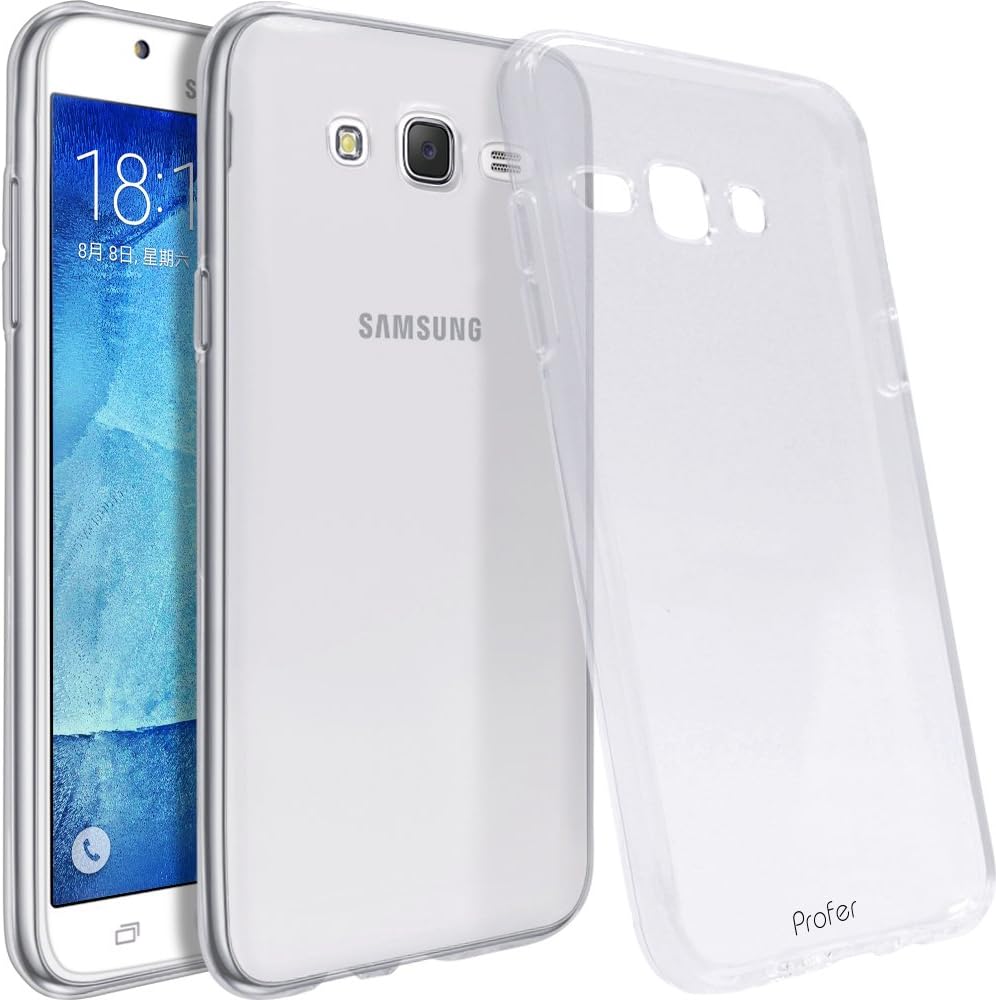 Samsung Galaxy J7 Case, Profer[Anti-Scratches] Drop Protection Soft TPU Gel Flexible Premium Soft Bumper Rubber Protective Case Cover for Samsung Galaxy J7(2016) Clear