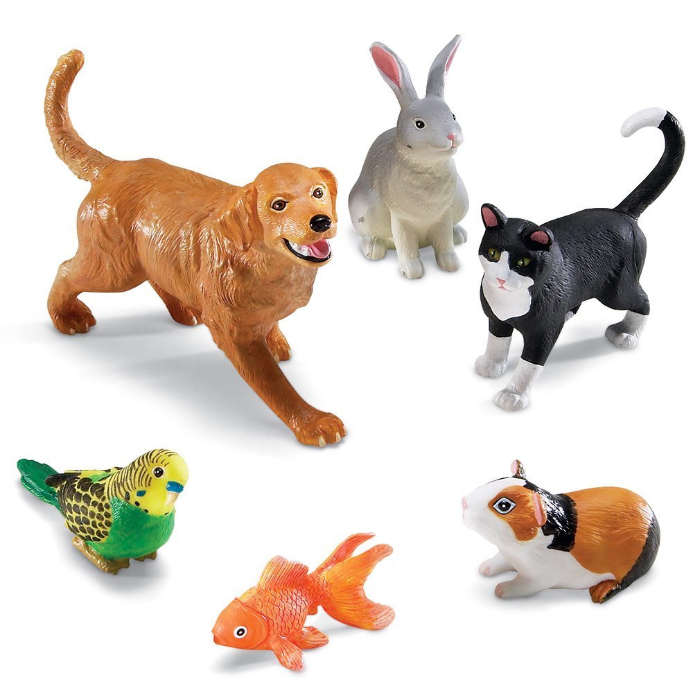 Jumbo Pets, Set of 6, Role Play, Imaginative Play, EYFS and Pre School Toy, Ages 2 3 4 Plus