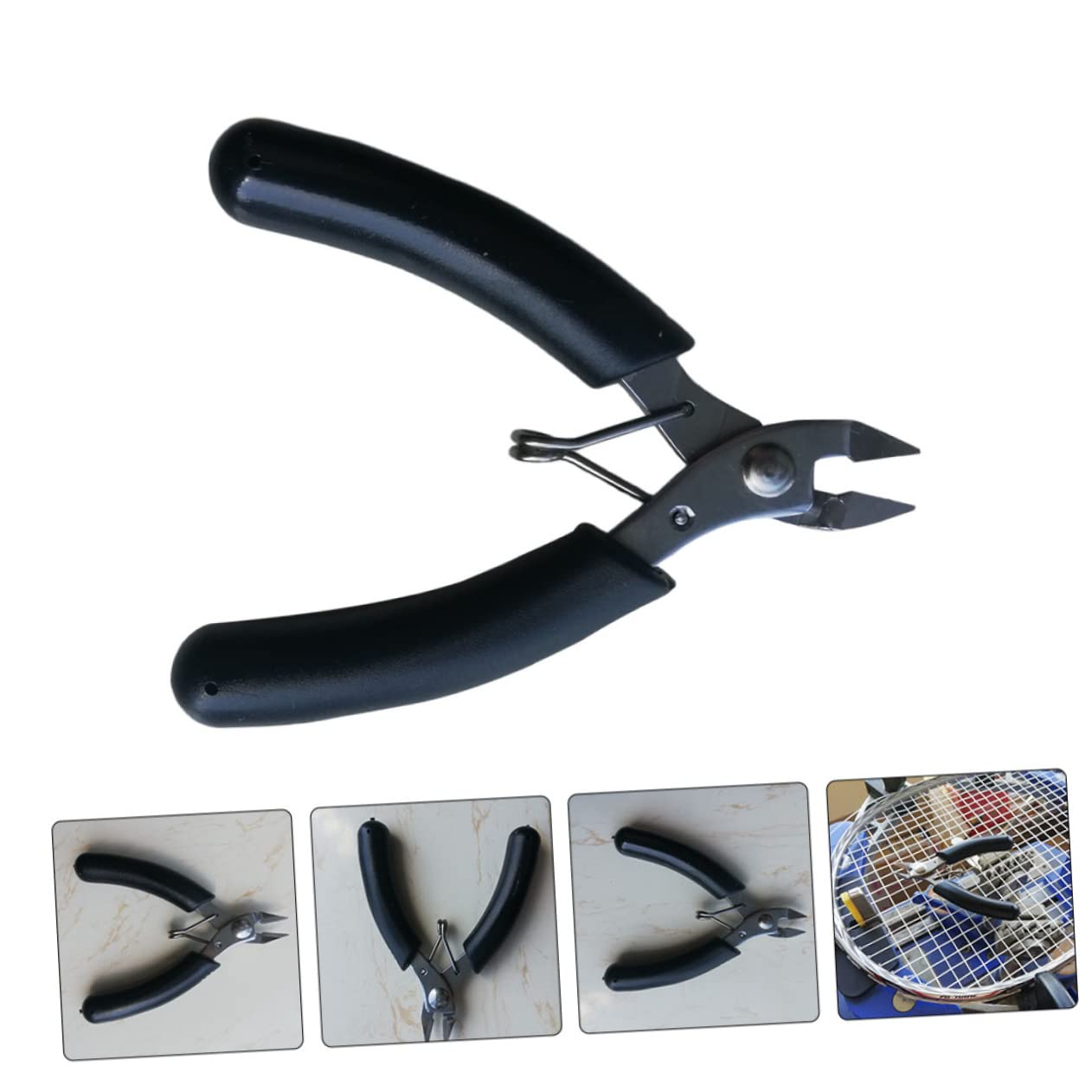 LIFKOME Wire Crimper Pliers Cutting Cutters for Racket Stringing No Wire Damage