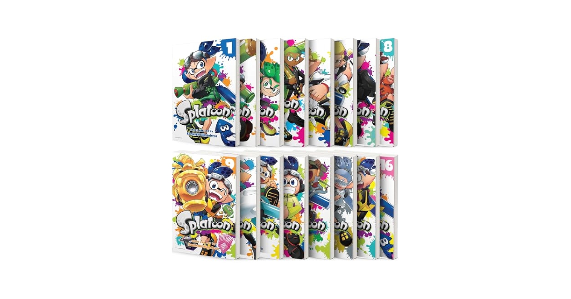 Splatoon Manga Set Vol.1-16 by Sankichi Hinodeya: Sankichi