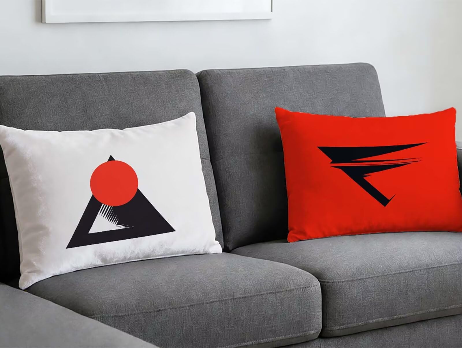 Coussin nordique rouge 40x70 cm pour créer une ambiance cocooning dans votre salon