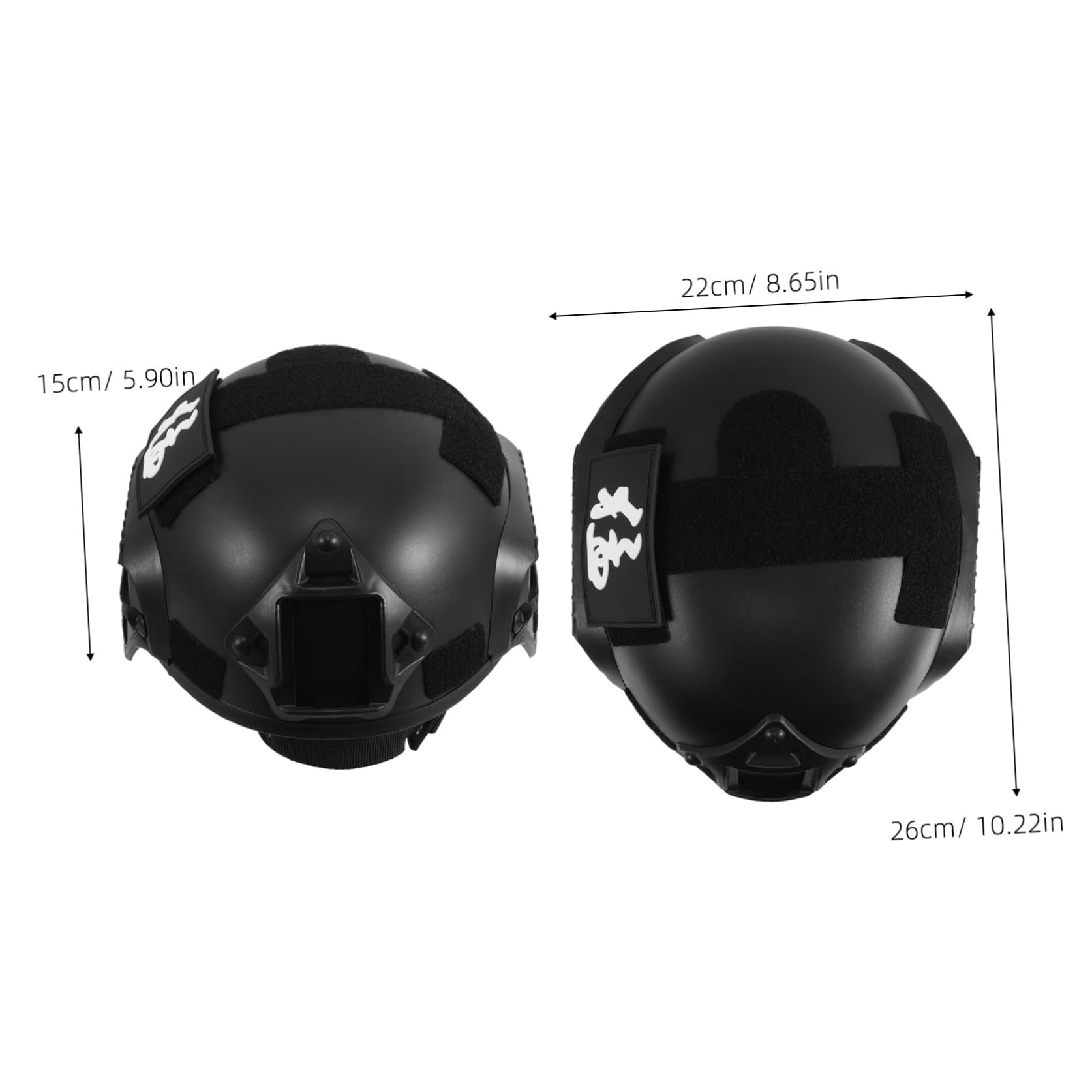 BESPORTBLE Casco Militare in Plastica Regolabile Per Cosplay Cappello Mimetico Da Esterno Decorazione Per Casco Attrezzatura Per Giochi Di Ruolo Elmetto Leggero Per Ragazzo Ragazza Ragazza