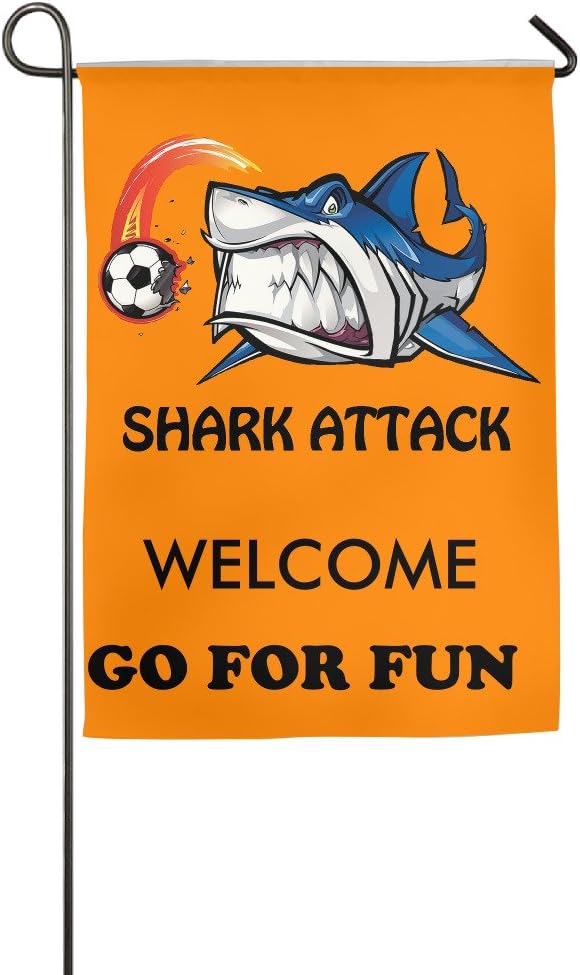 Shark Football Flags Home Flags Patio, Lawn & Garden