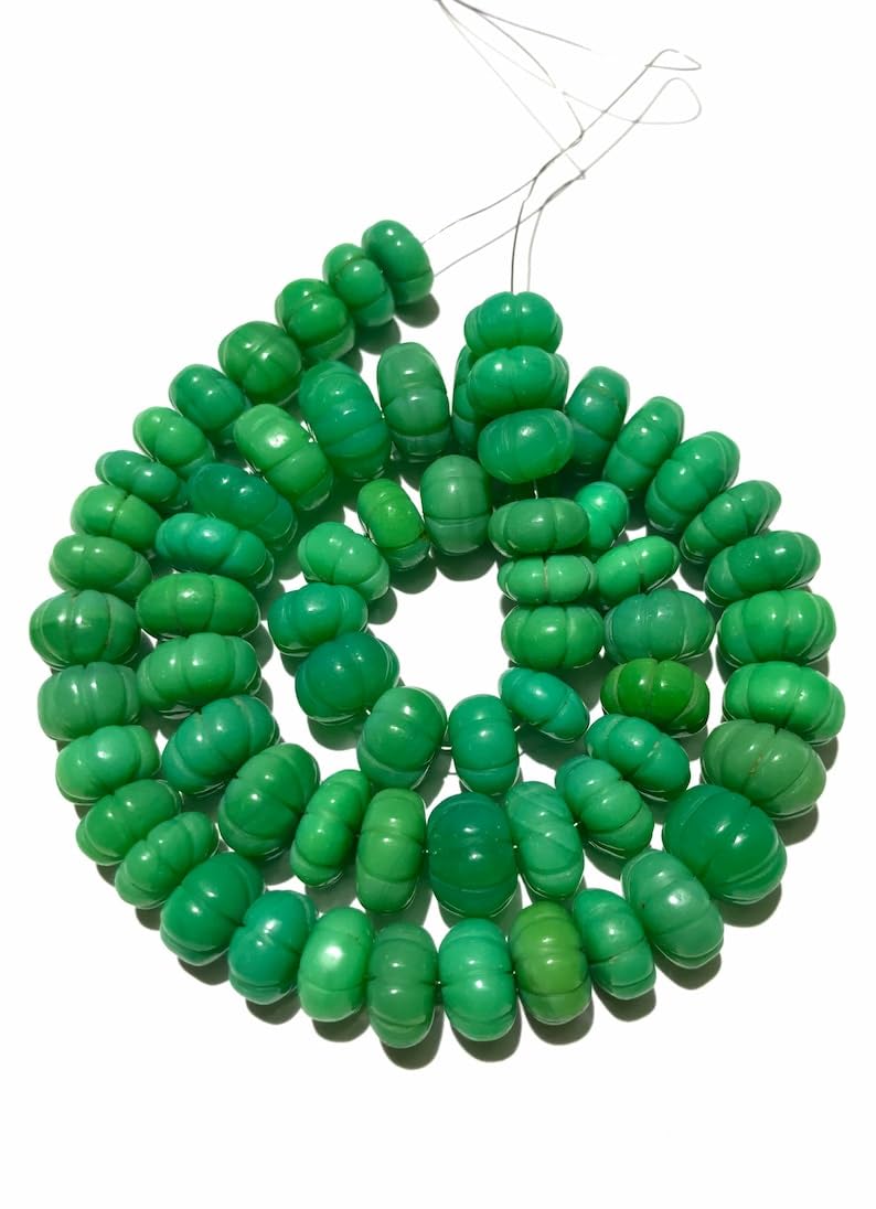 Chrysoprase verte naturelle perles fabrication bijoux collier bracelet pierres véritables