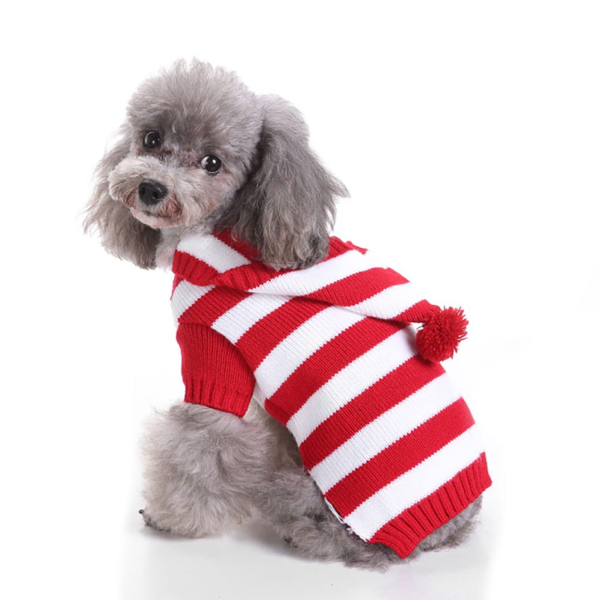 POPETPOP 3pezzi Maglione Natalizio per Cani Maglia Abbigliamento per Animali Domestici Comodo e Leggero per Passeggiate e Foto Taglia