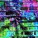 Dephoto 10x8 FT Colorful Brick Wall Backdrop 80s 90s Music Graffiti Brick Wall Themed Background Vinyl Hiphop Disco Music for Birthday Party Portrait Studio Props Photography Backdrops Decorations