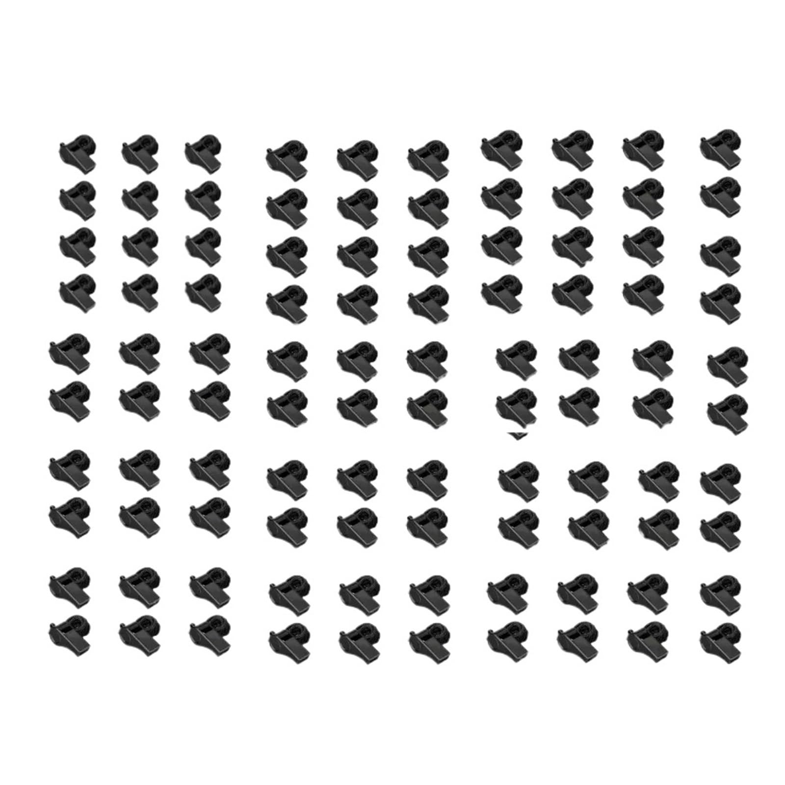 100 pezzi di fischietto nero cheer, arbitro, gioco, Halter, tour all'aperto, escursionismo, calcio Per Feste