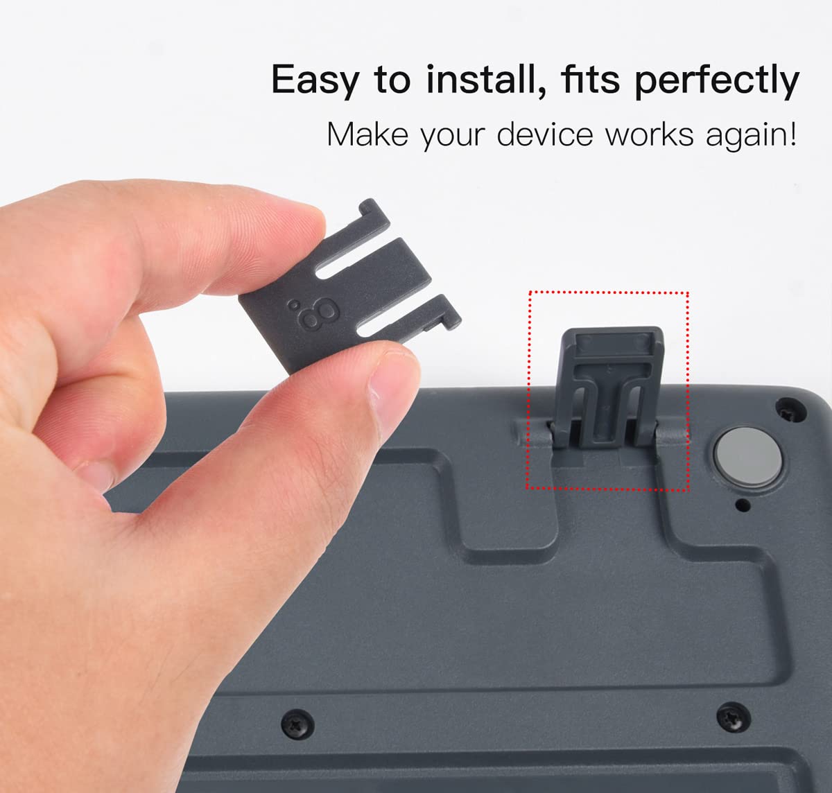 Pieds De Rechange Pour Clavier MSI Vigor GK80 - Supports Inclinables - Neufs, Couleur Noir