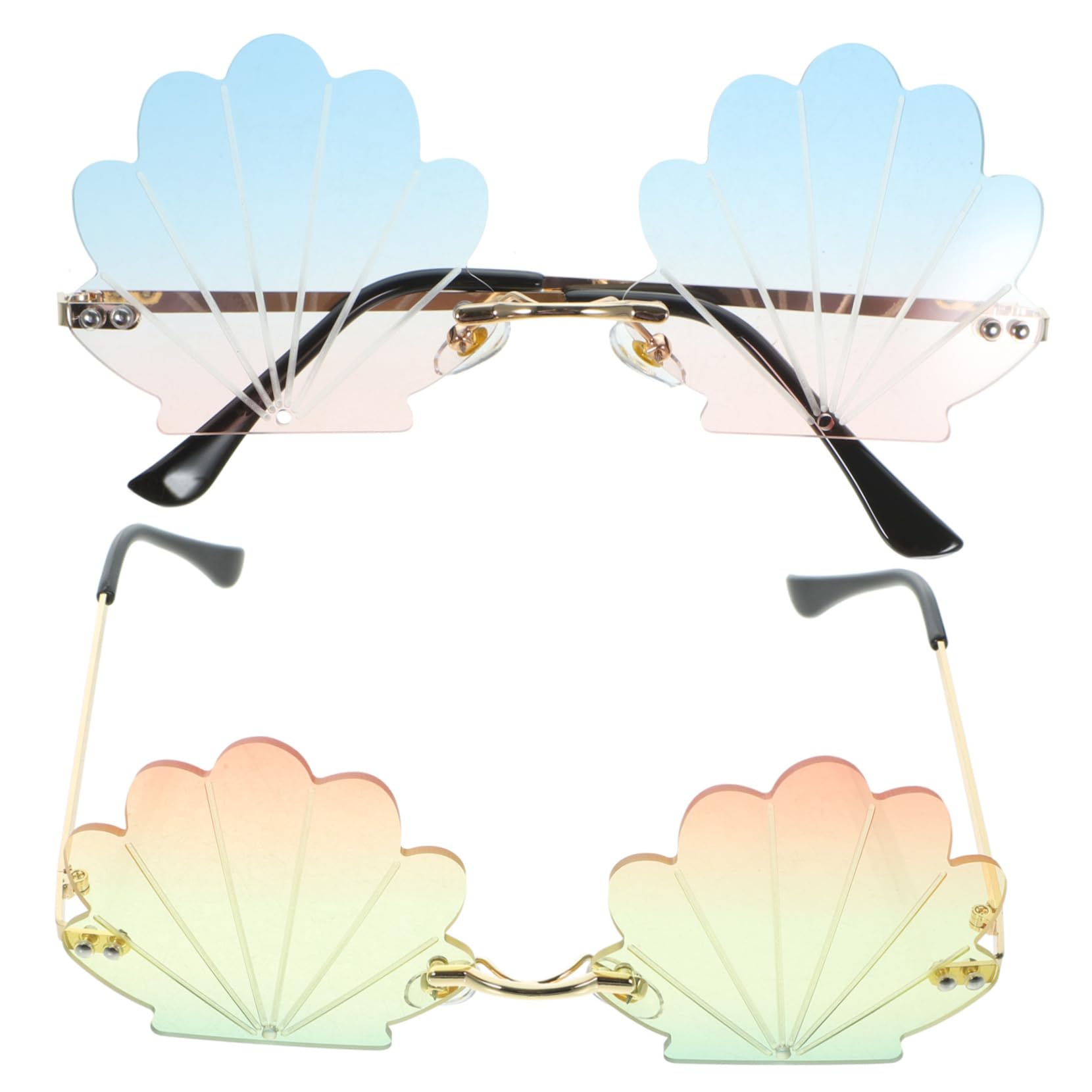 VALICLUD 2 Piezas De Gafas De Sol Gafas De Fiesta De Concha De Fiesta Favores De a Geniales De Colores Elegantes De a Para Adultos