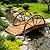 Ultym 5 FT Arched Wooden Garden Bridge with 11-Mode LED Lights