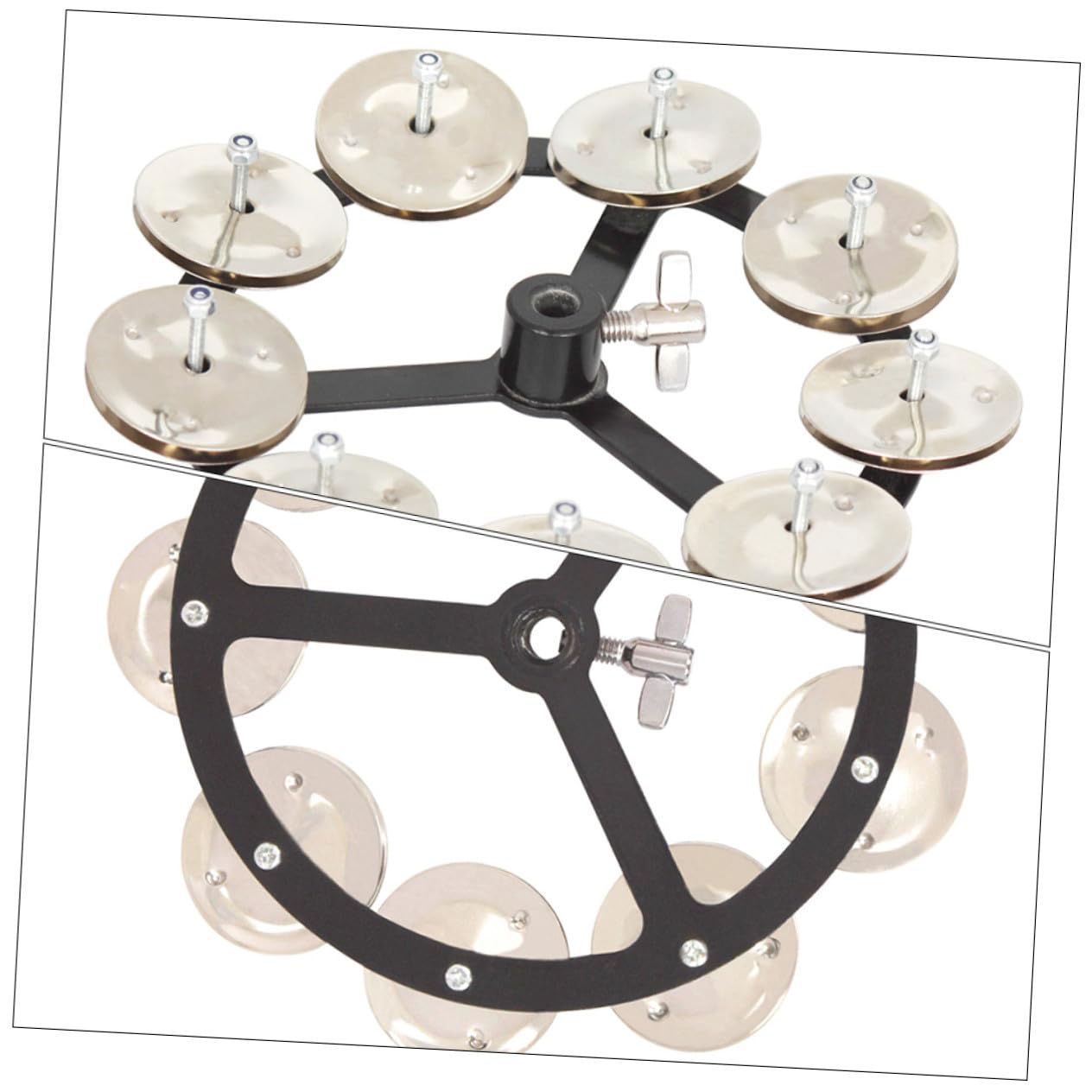 VANZACK Cloche de Charleston Solide en Cuivre, Remplacement pour Cymbale Hi-Hat, Accessoire Compact pour Tambour de Batterie