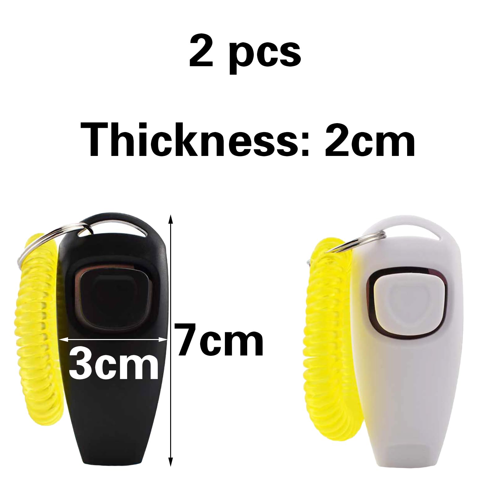 RUOJLING Clicker Per Addestramento Cani 2 Pezzi - Con Fischietto E Cinturino, Per Cani, Gatti, Uccelli - Foto 12