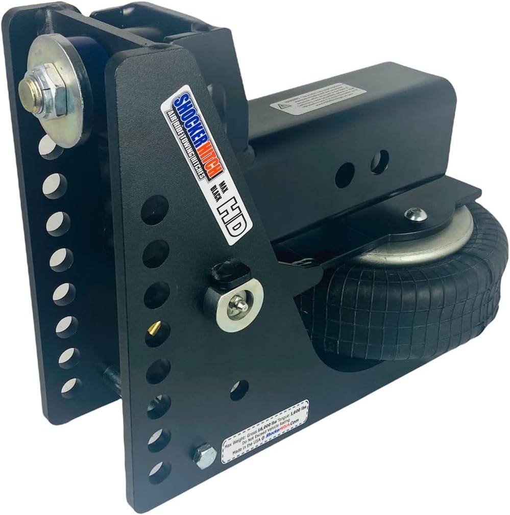 Buy Shocker HD Max Black Air Drop Hitch with Sway Control Bar Tabs 41/