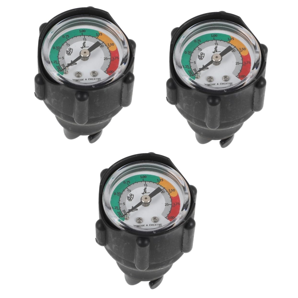 Abaodam 3pcs Inflatable Boat Air Pressure Gauge Durable Kayak Pressure for Accurate Measurements Water Sports Compact Lightweight Design for Easy Carrying and Storage