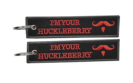 JFFCESTORE I'm your Huckleberry Key Chain Tag with Key Ring