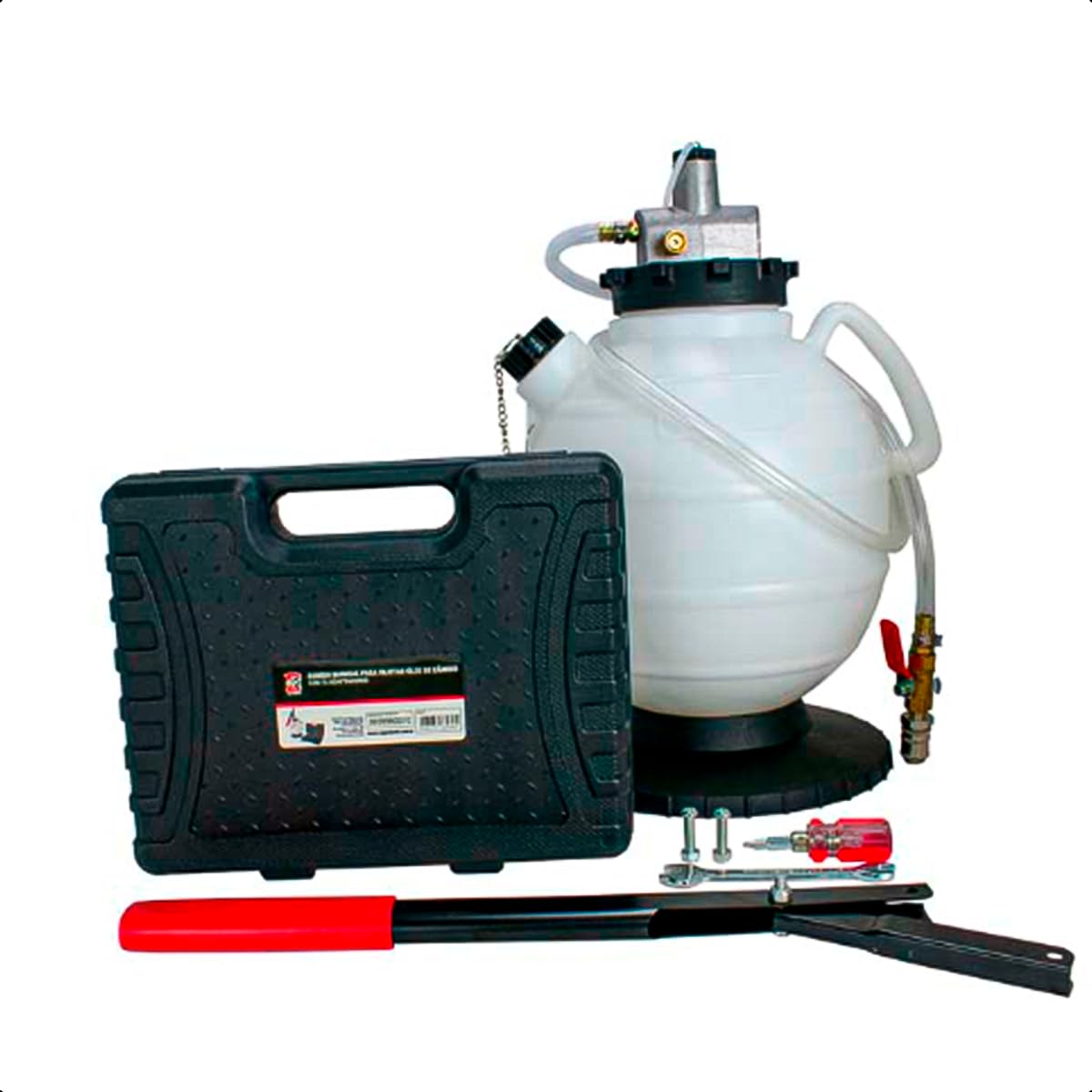 Bomba Manual Injetora de Óleo de Câmbio 7,5L Sigma Tools com 15 Adaptadores ATF