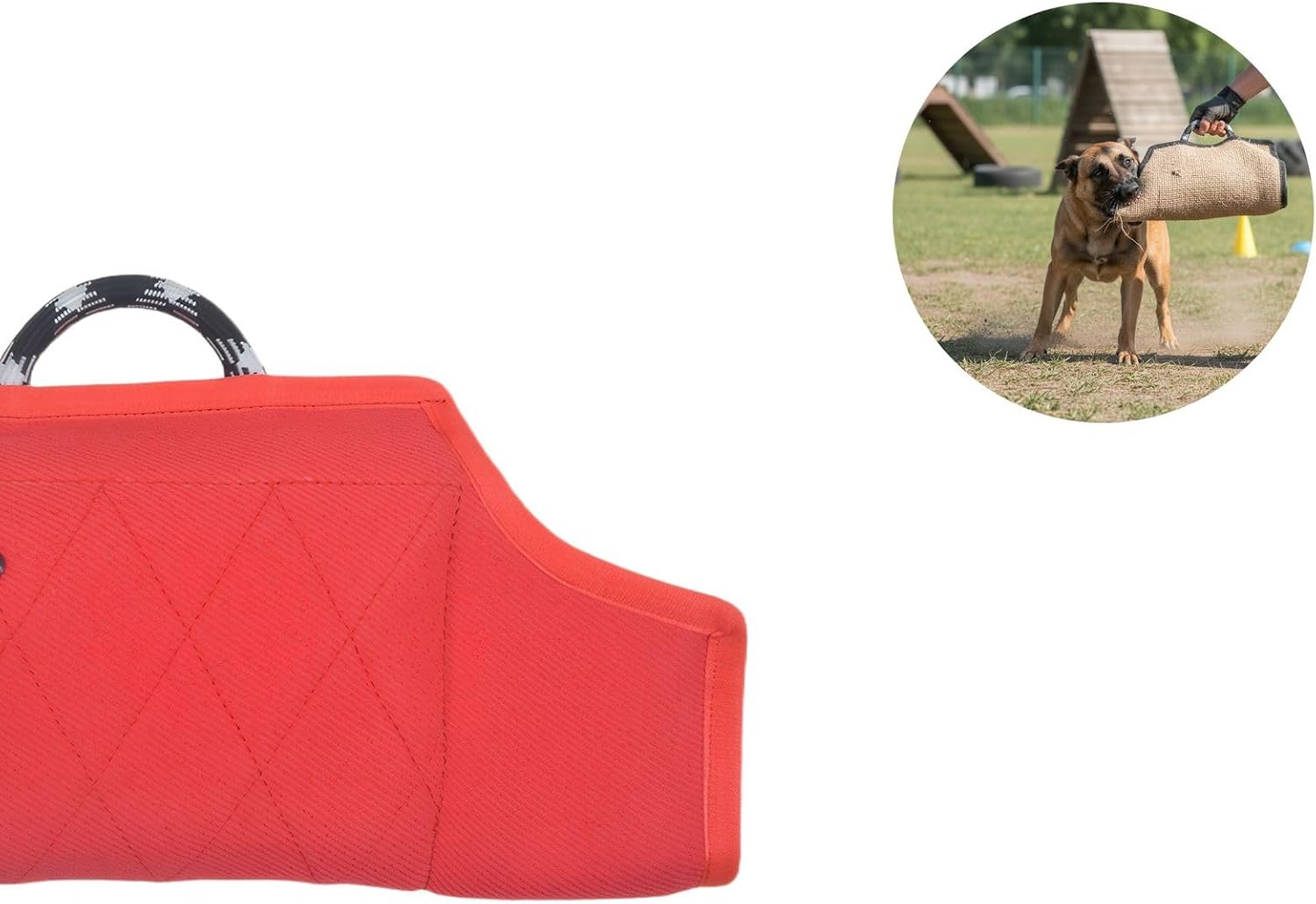 Dog Training Sleeve for Canine Work and Training Exercises with Heavy-Duty Jute Material and Foam Cushioning