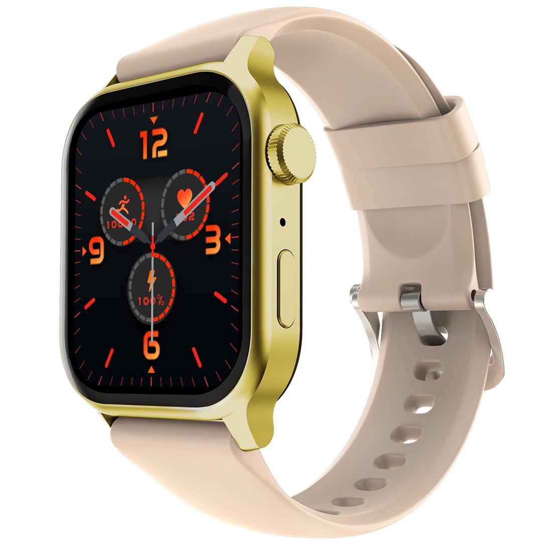 Fire-Boltt Rise Luxe Bluetooth Calling Smart Watch, 1.85”HD Display, AI Outfit Watch Face, 2 Looks in 1 Watch, Extra Straps at ₹99, 120+ Sports Modes, Metal Smartwatch for Men & Women (Gold) — Amazon image 13
