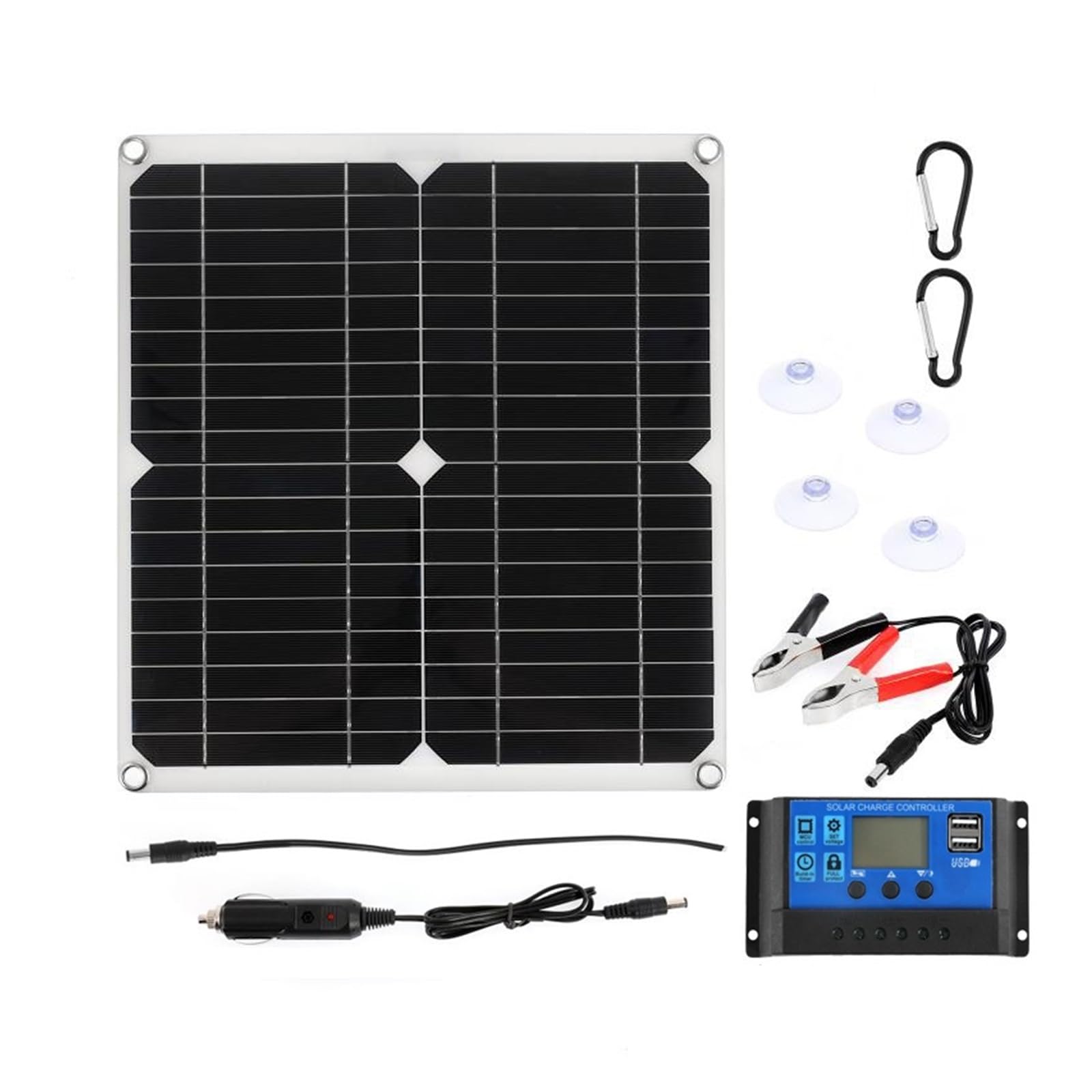 200W zestaw paneli słonecznych z kontrolerem przenośna ładowarka słoneczna do akumulatora bankowego samochód kempingowy łódź RV płyta słoneczna(200W 30A Controller)