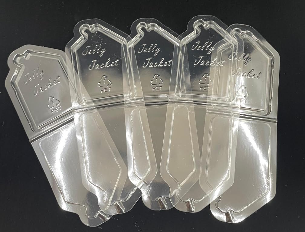Jelly Jacket Tag Protector for Jellycat 100% Recycled Hard Plastic Shell Cover - 24 Pack, Clear - Image 4