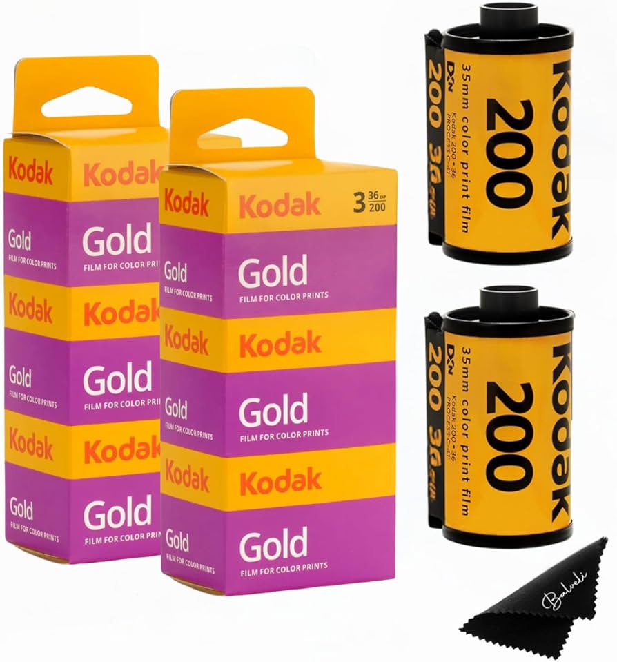 Amazon.com : Kodak Gold 200 35mm Film Bundle, 6 Rolls (2x3 Pack