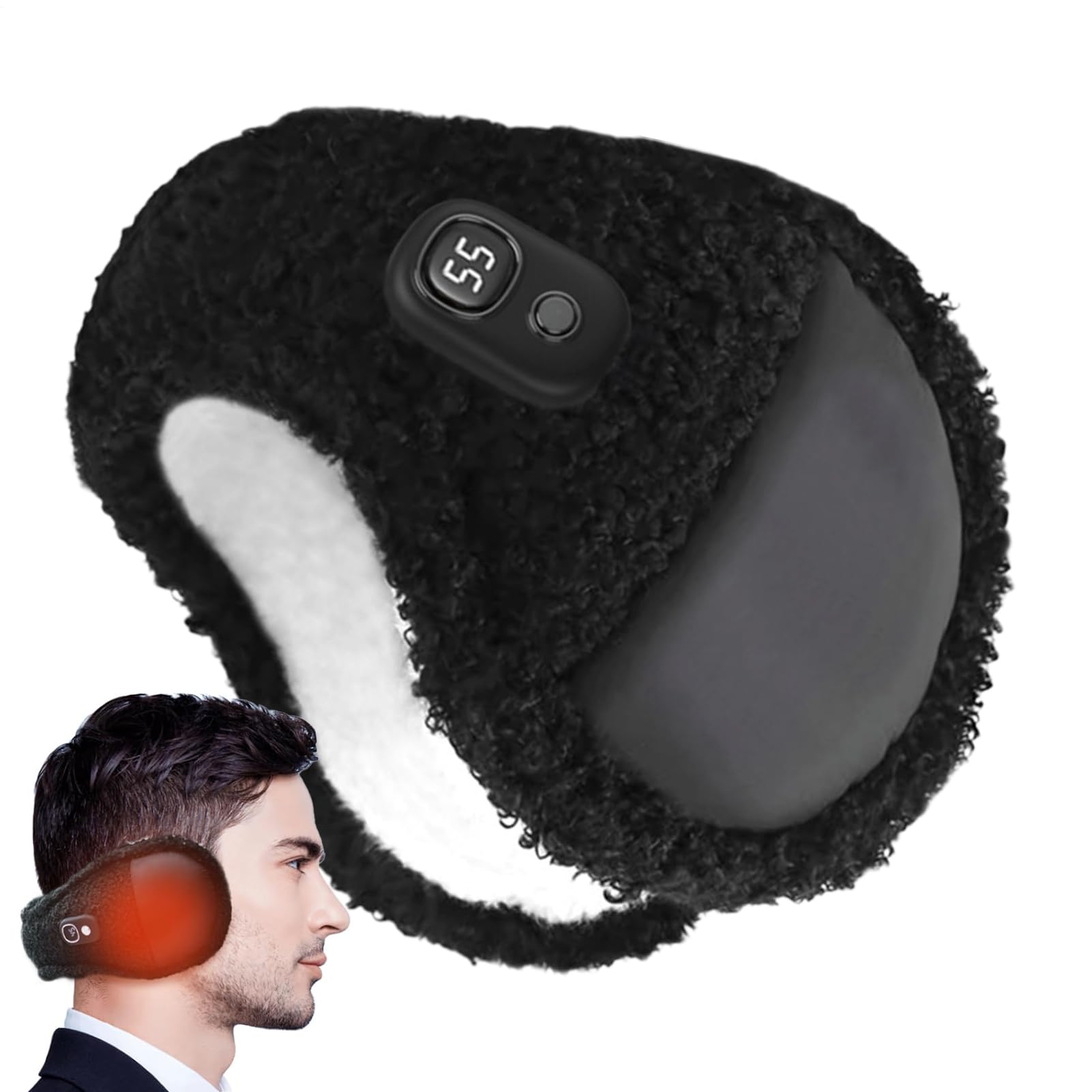 Orejeras térmicas running invierno para hombre Forro polar suave banda