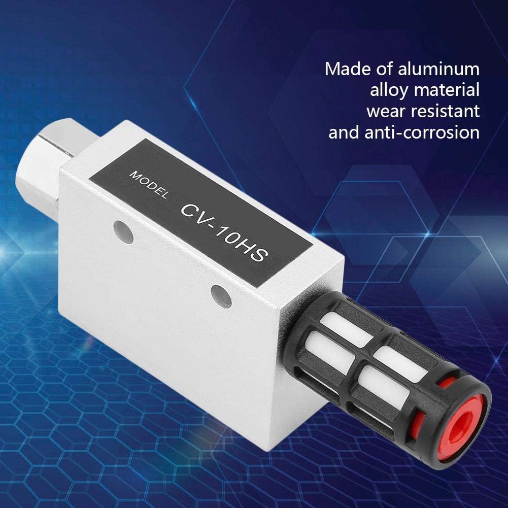 Generador De Vacío CV-10HS Con Silenciador – Aleación De Aluminio, Eyector De Vacío 1mm, Caudal 27L/min, Presión De Trabajo 1-6BAR Para Sistemas Neumáticos