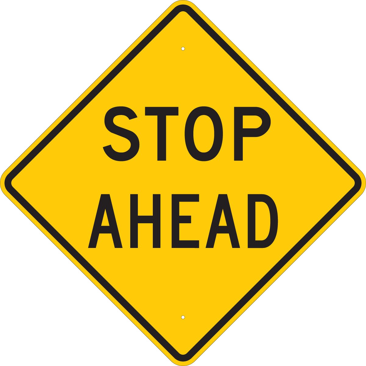 Panneau de signalisation standard pour sécuriser les carrefours
