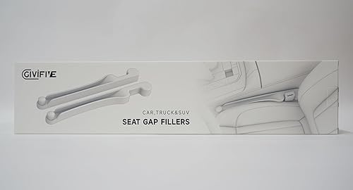 Miniatura 10 de Juego de 2 rellenos de espacio para asiento de automóvil, espuma suave, multifuncional, con organizador y función de gancho, tapón de espacio 3 en