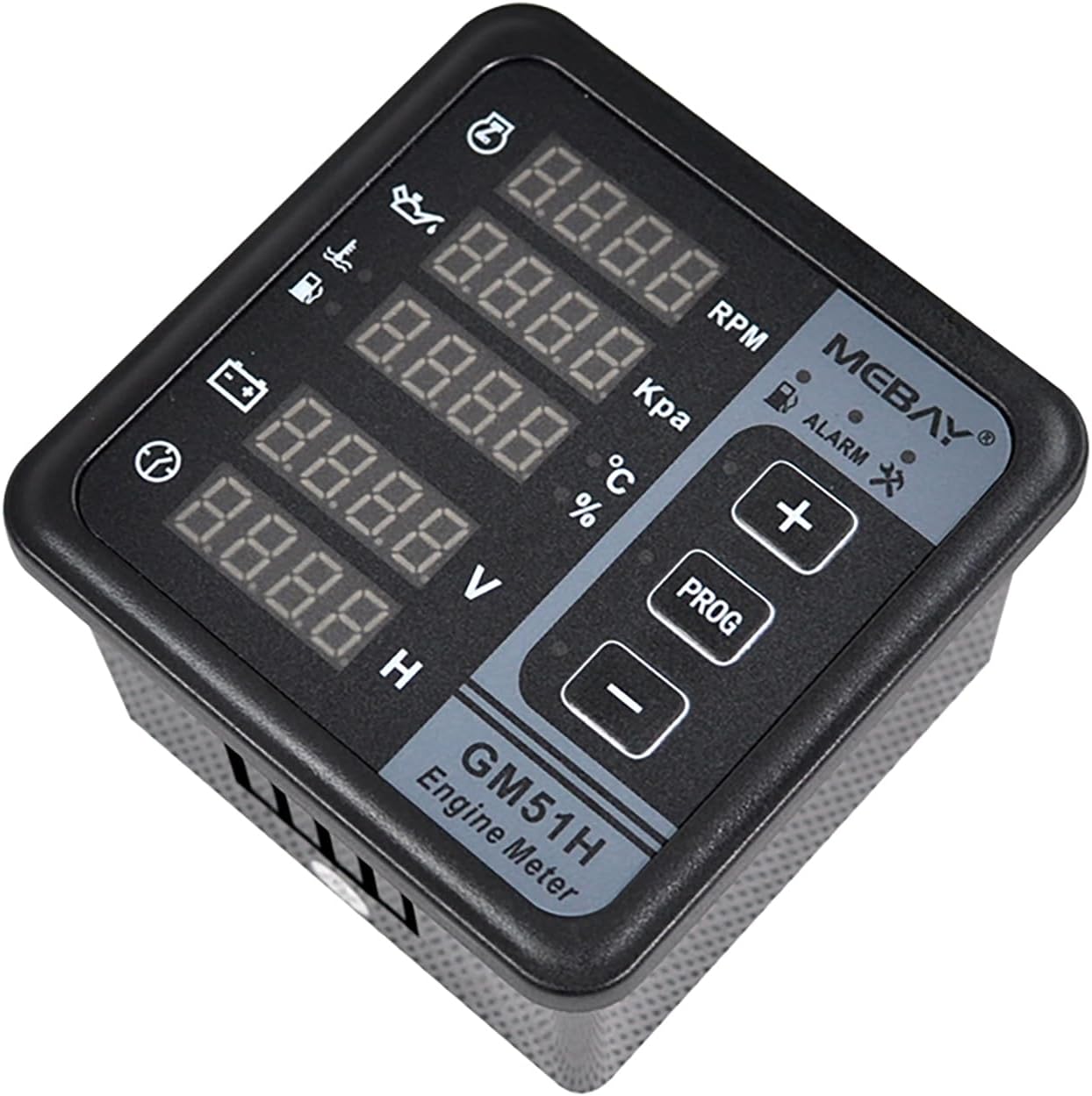 Original Mebay GM51HR Digital Engine Meter Tachometer Voltmeter Diesel Generator PMEP