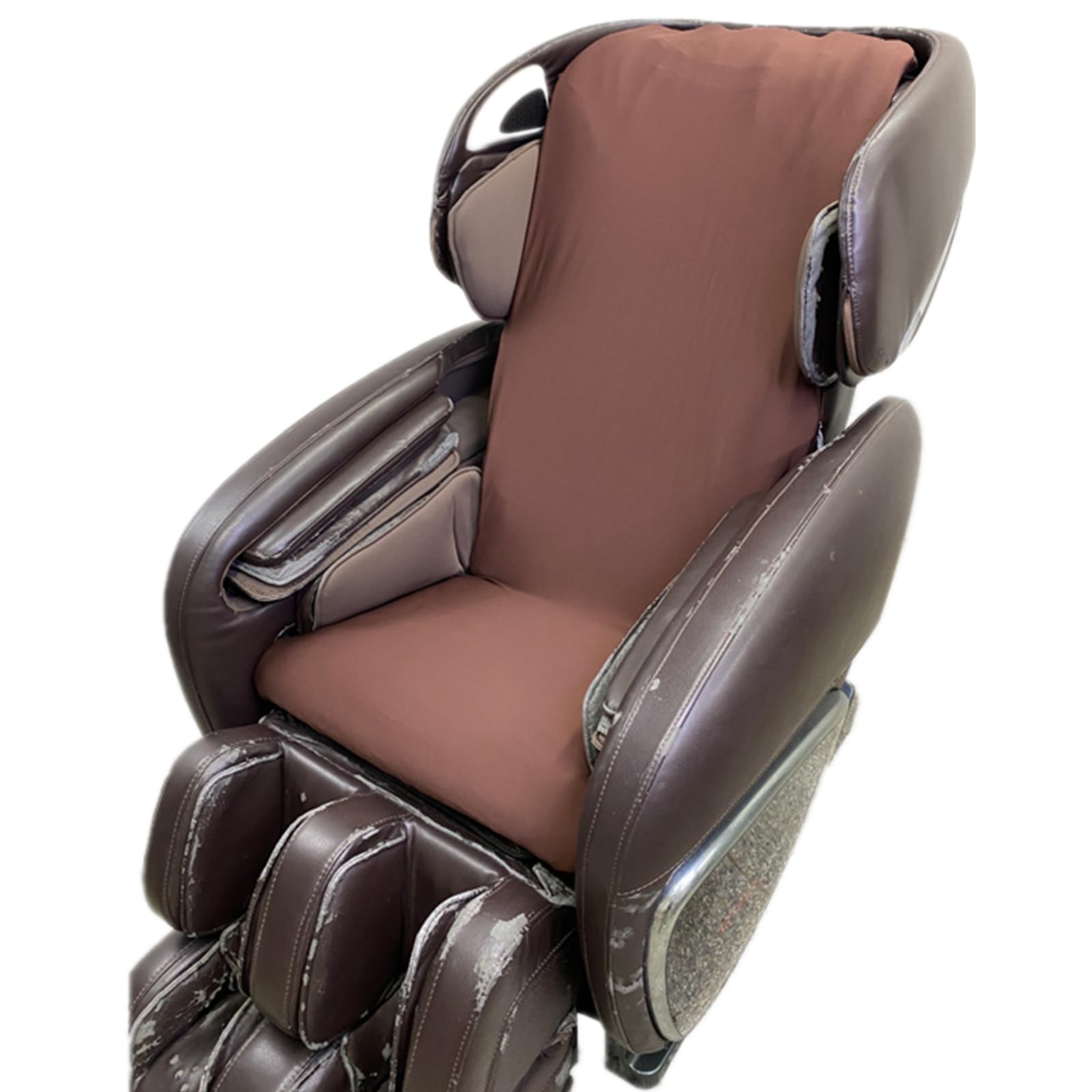 Massage Chair Cover - Full Body Shiatsu Massage Chair Dust Protection Covers, Zero Gravity Recliner Chair Covers Washable Stretch Fabric Universal Massage Chair Slipcovers,Brown,Body