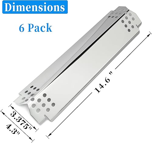 Miniatura 3 de ROCFAN Piezas de repuesto de placas térmicas para parrilla Nexgrill 720-0896B, tiendas de campaña de calor de acero inoxidable, cubierta de