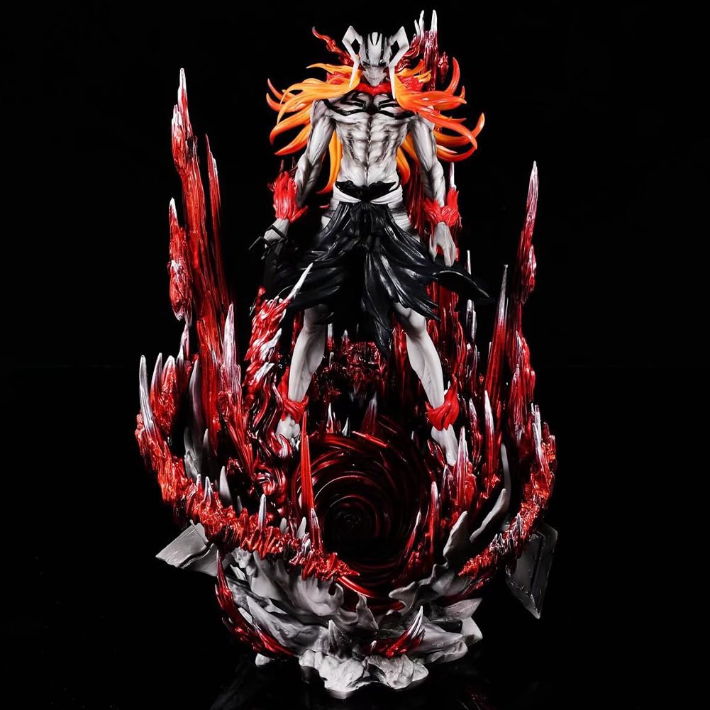 Pusta Ichigo figurka duża 32 cm Deluxe podstawa Ver. Horned Ichigo bitwa figurka akcyjna duża statuetka anime model kolekcjonerski ornament prezenty