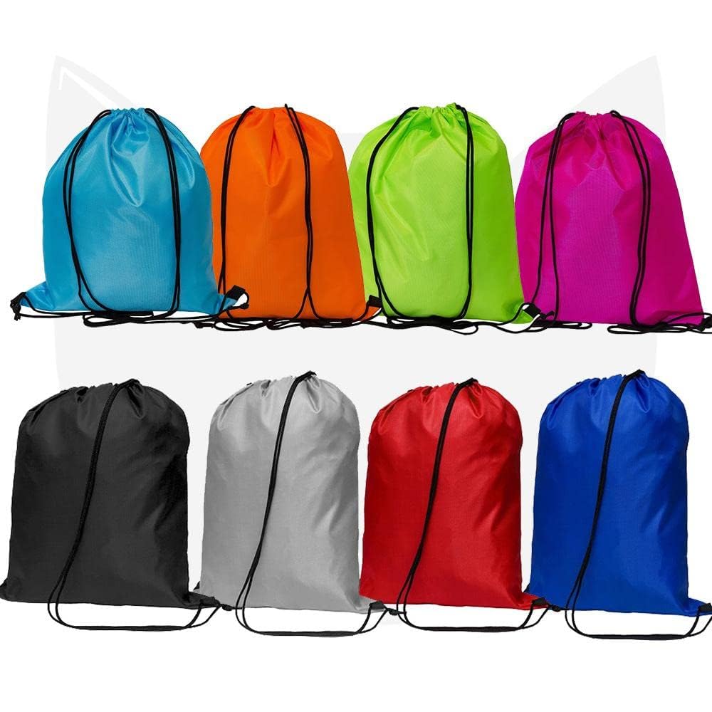 WESTWOOD FOX Bolsa de gimnasio con cordón, mochila de polietileno para mujeres y hombres, bolsa de natación, viajes, playa, escuela, vacaciones, adecuada para deportes, niños, niñas