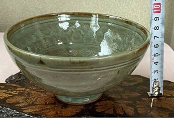 Amazon.co.jp: 高麗 鳥嶺窯申正煕高麗茶碗 栞共布 共箱茶道具