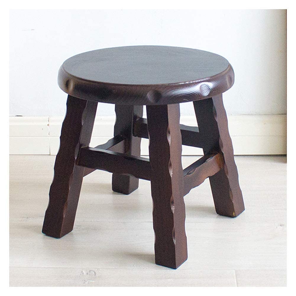 Petit tabouret solide pour canapé en bois couleur #2, repose-pieds de salon
