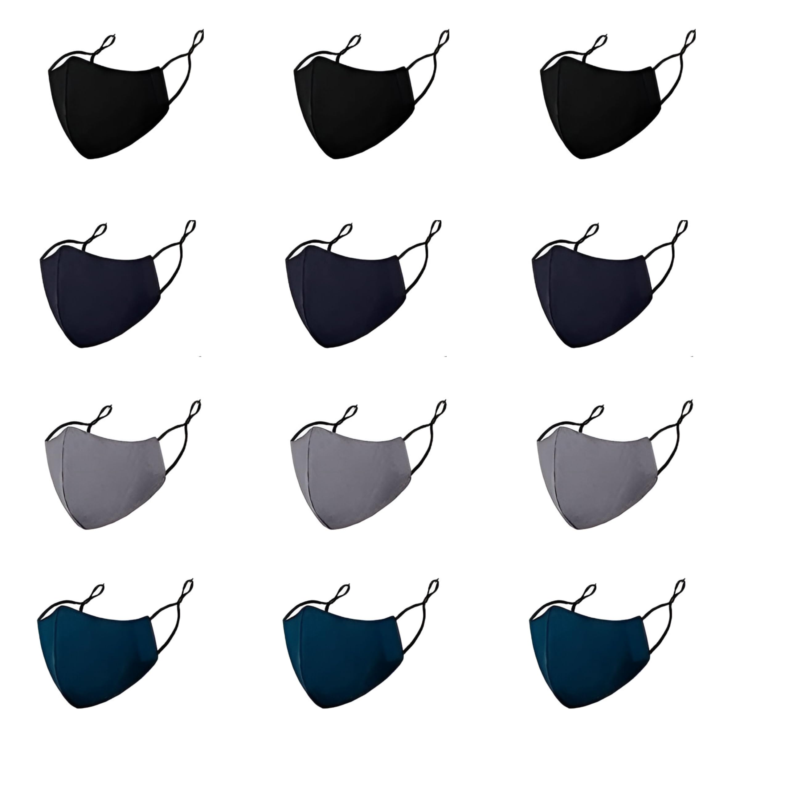 Dark Colour Mix Cotton Mask, Hosiery Cotton Mask, Reusable and Washable Face Masks Breathable & Flexible fit Face Mask for Men & Women.-image-19