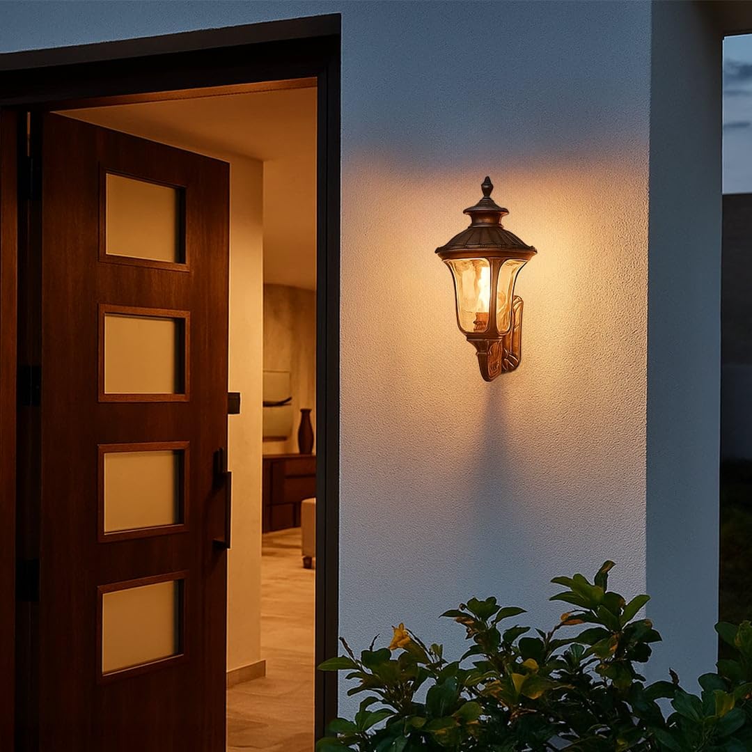 Whispering Homes Bronze Villa Outdoor Wall Lamp - Small-image-37